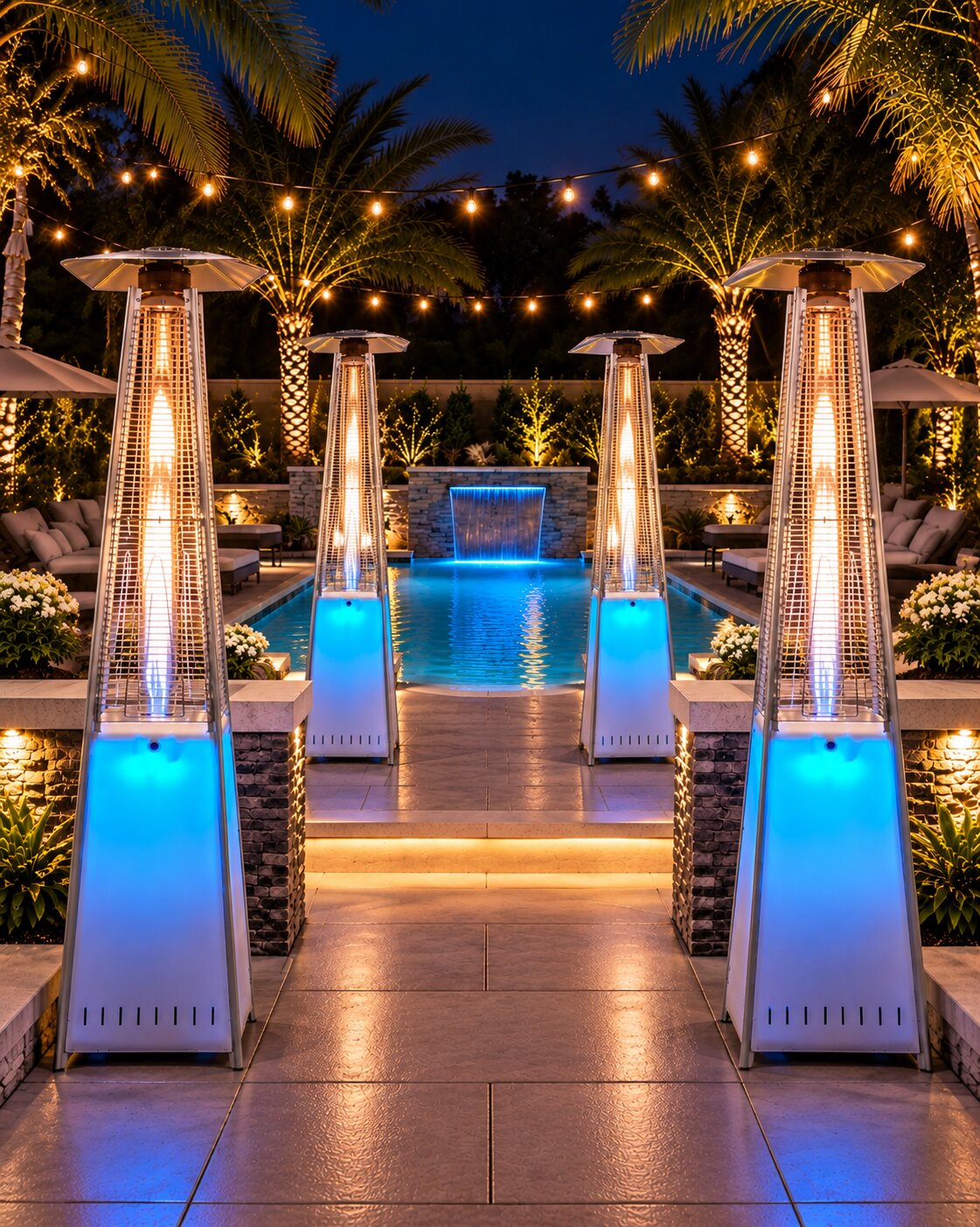 Luxury LED Flame Pyramid Heater